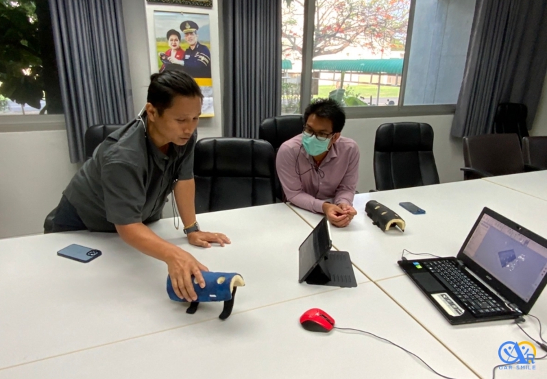 ฝ่ายเทคโนโลยีทางการศึกษาแนะนำการออกแบบเฝือกอ่อนพยุงแขนด้วย 3D Model