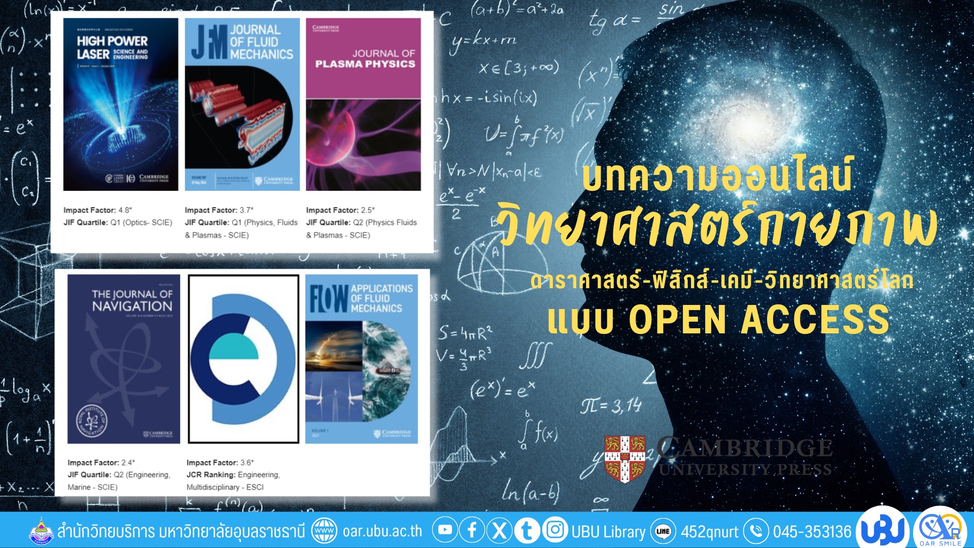 บทความด้านวิทยาศาสตร์กายภาพ (Physical Science)