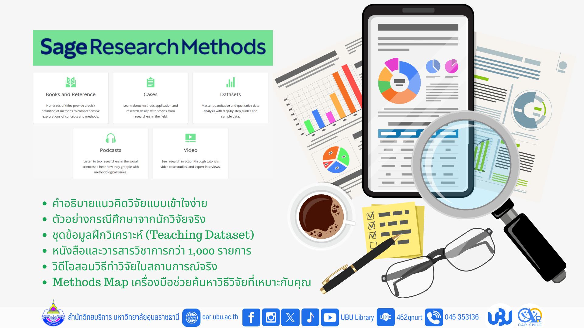 ขอเชิญทดลองใช้ฐานข้อมูล Sage Research Methods