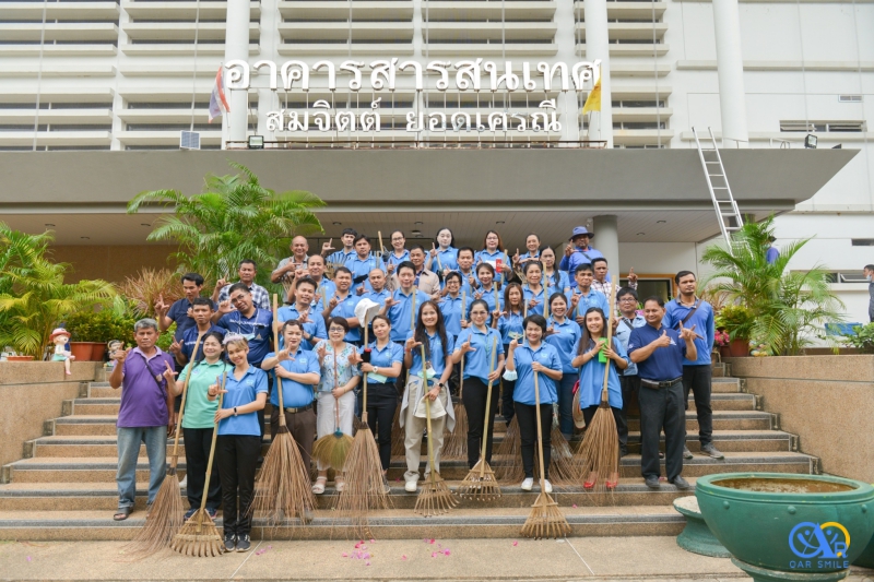 5ส เตรียมพื้นที่จัดกิจกรรมสืบสานประเพณีสงกรานต์