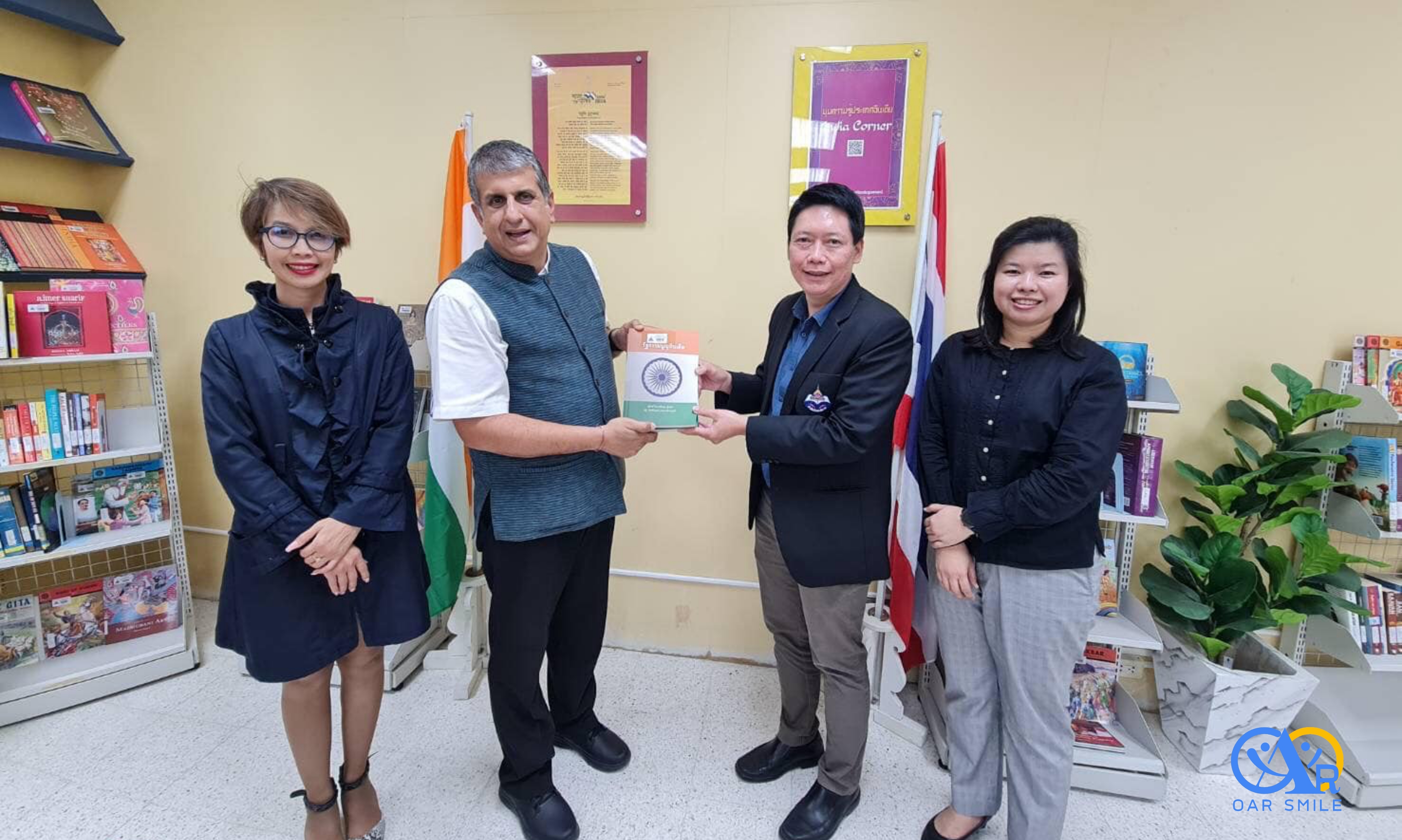 ศูนย์อินเดียศึกษาแห่งจุฬาลงกรณ์มหาวิทยาลัยเยี่ยมชมมุมอินเดียศึกษา